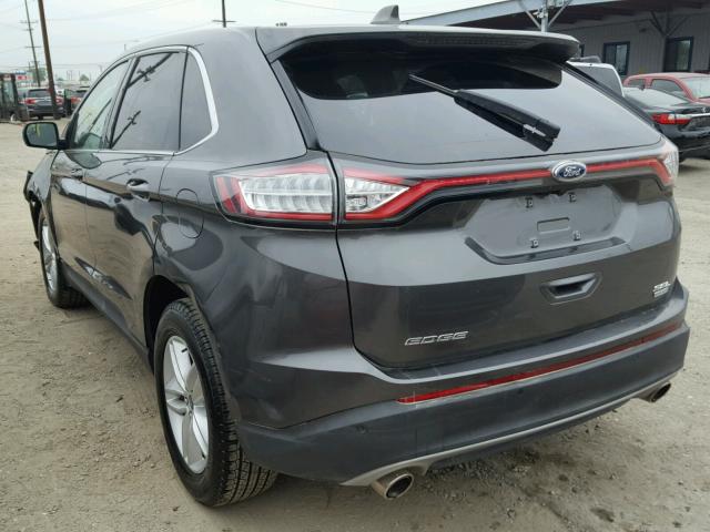 2FMPK3J96JBC32606 - 2018 FORD EDGE SEL CHARCOAL photo 3