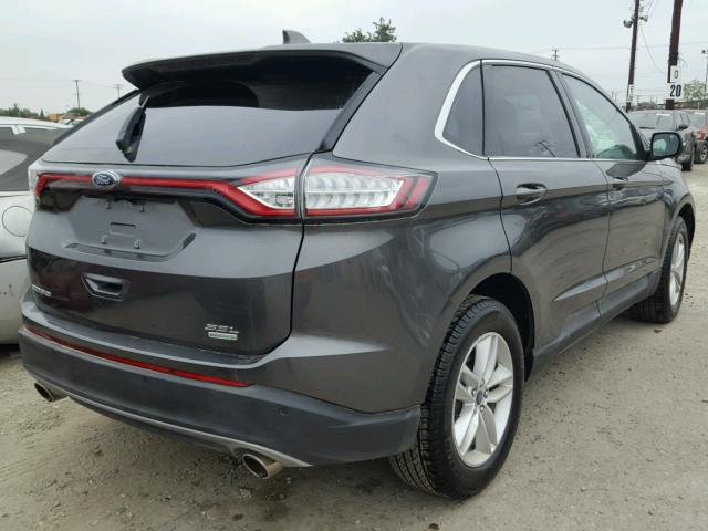 2FMPK3J96JBC32606 - 2018 FORD EDGE SEL CHARCOAL photo 4