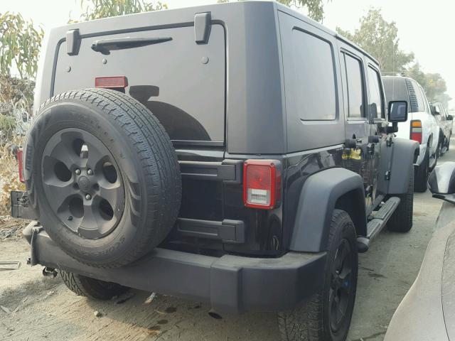 1J4GA39187L207697 - 2007 JEEP WRANGLER X BLACK photo 4