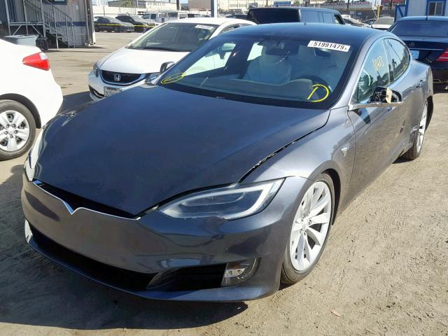 5YJSA1E14HF190864 - 2017 TESLA MODEL S GRAY photo 2