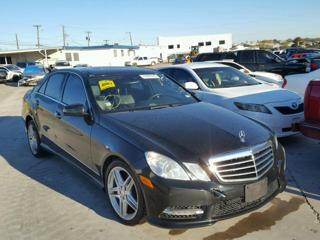 WDDHF5KB2DA744380 - 2013 MERCEDES-BENZ E 350 BLACK photo 1