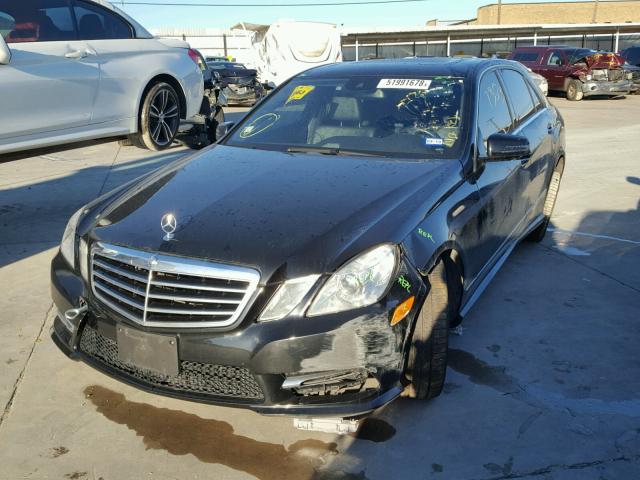 WDDHF5KB2DA744380 - 2013 MERCEDES-BENZ E 350 BLACK photo 2