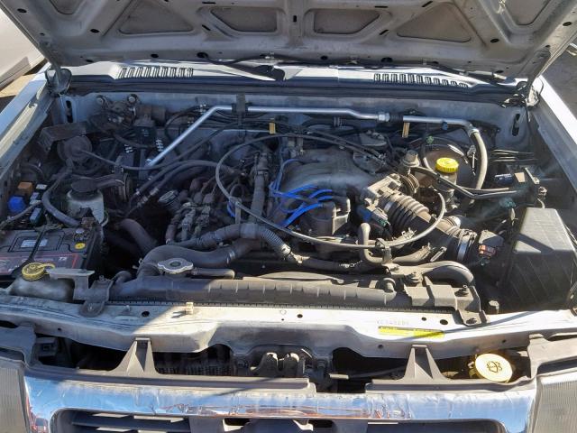 1N6ED27T3YC343186 - 2000 NISSAN FRONTIER C SILVER photo 7