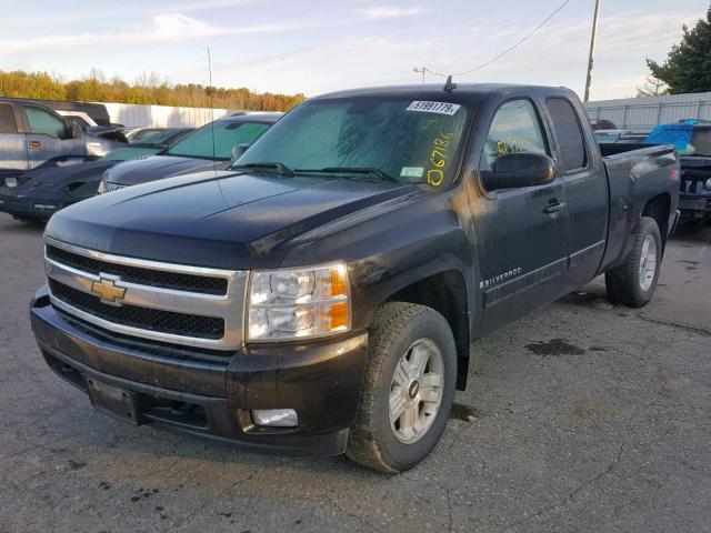 1GCEK19J57Z517298 - 2007 CHEVROLET SILVERADO BLACK photo 2