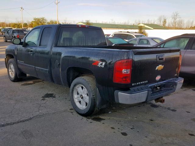 1GCEK19J57Z517298 - 2007 CHEVROLET SILVERADO BLACK photo 3