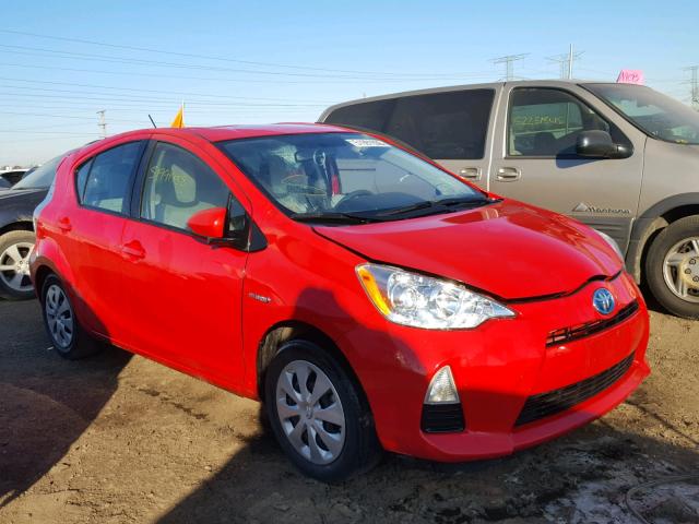 JTDKDTB39E1084522 - 2014 TOYOTA PRIUS C RED photo 1