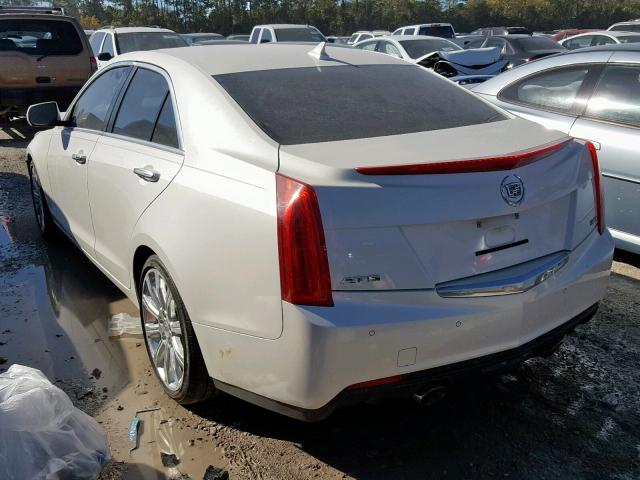 1G6AE5S32D0121051 - 2013 CADILLAC ATS PREMIU WHITE photo 3