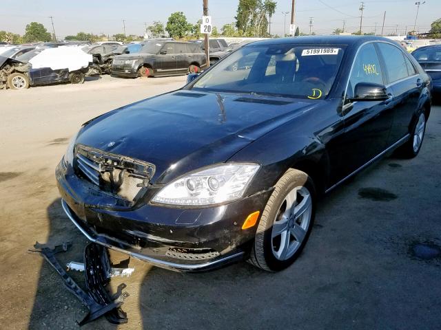 WDDNG7BB4BA393125 - 2011 MERCEDES-BENZ S 550 BLACK photo 2