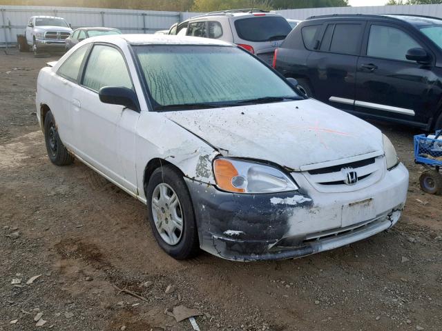 1HGEM22522L012829 - 2002 HONDA CIVIC LX WHITE photo 1