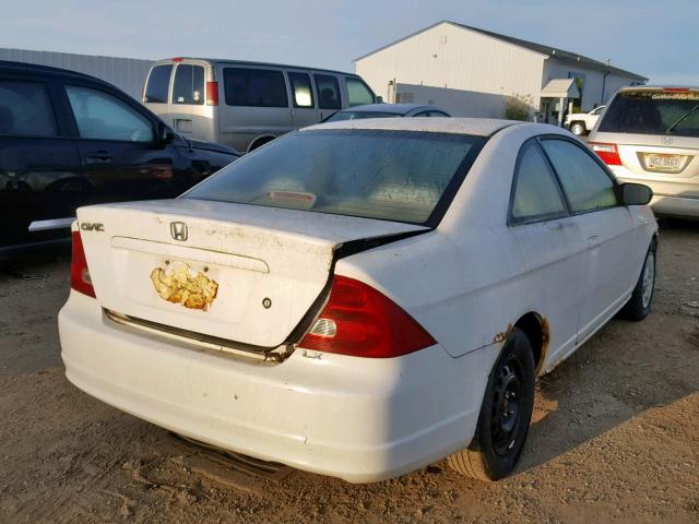 1HGEM22522L012829 - 2002 HONDA CIVIC LX WHITE photo 4