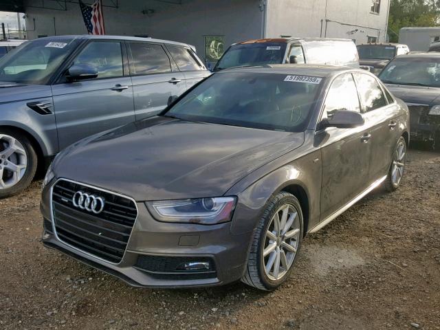 WAUFFAFL2FN021358 - 2015 AUDI A4 PREMIUM GRAY photo 2