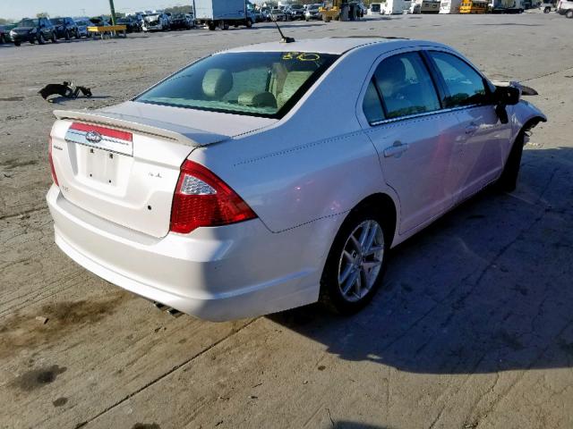 3FAHP0JAXCR242889 - 2012 FORD FUSION SEL WHITE photo 4