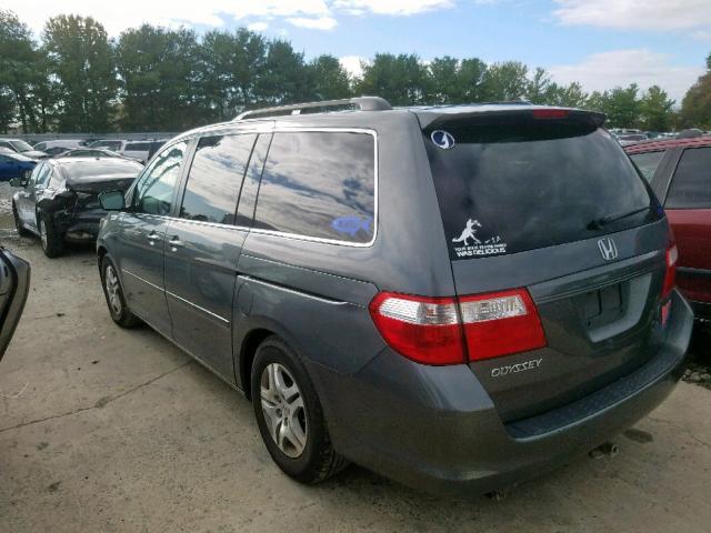 5FNRL384X7B428046 - 2007 HONDA ODYSSEY EX GRAY photo 3