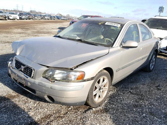 YV1RS58D022184458 - 2002 VOLVO S60 2.4T BEIGE photo 2