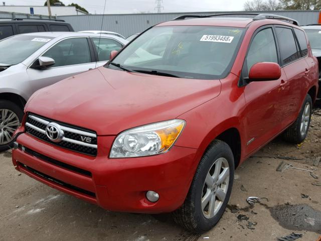 JTMBK31V576020427 - 2007 TOYOTA RAV4 LIMIT RED photo 2