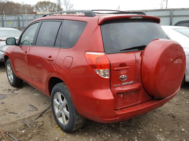 JTMBK31V576020427 - 2007 TOYOTA RAV4 LIMIT RED photo 3