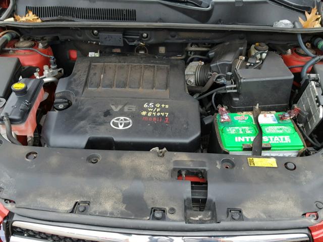 JTMBK31V576020427 - 2007 TOYOTA RAV4 LIMIT RED photo 7