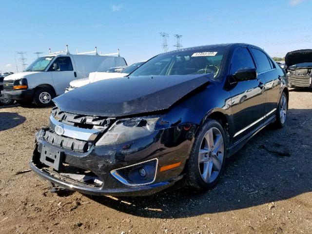 3FAHP0DC6AR150138 - 2010 FORD FUSION SPO BLACK photo 2