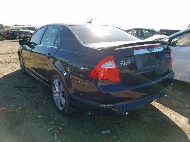 3FAHP0DC6AR150138 - 2010 FORD FUSION SPO BLACK photo 3