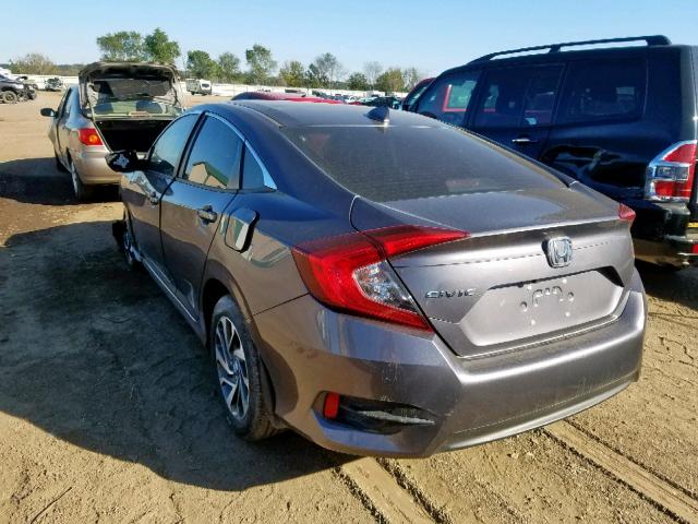 19XFC2F8XHE024433 - 2017 HONDA CIVIC EX GRAY photo 3