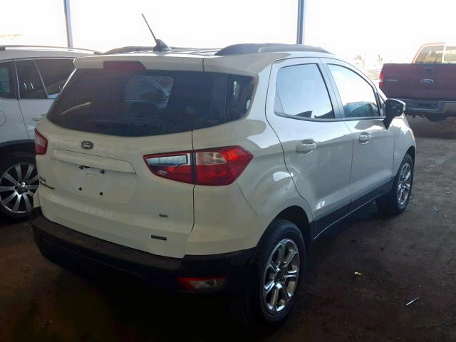 MAJ3P1TEXJC194967 - 2018 FORD ECOSPORT S WHITE photo 4