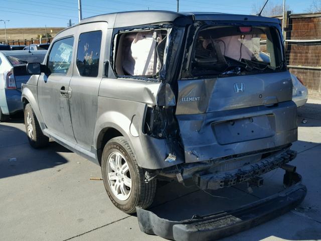 5J6YH27718L000510 - 2008 HONDA ELEMENT EX GRAY photo 3