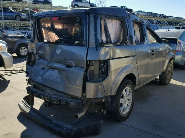 5J6YH27718L000510 - 2008 HONDA ELEMENT EX GRAY photo 4