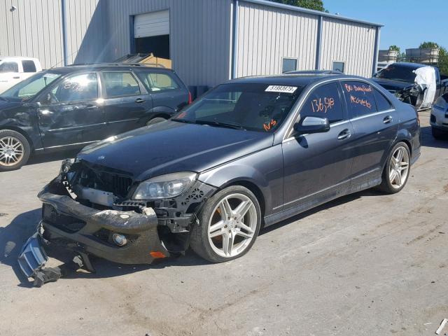 WDDGF54X59R064096 - 2009 MERCEDES-BENZ C 300 GRAY photo 2