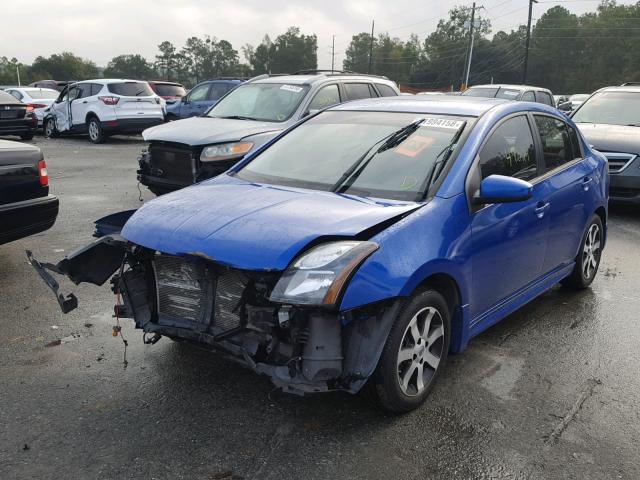 3N1AB6AP6CL770596 - 2012 NISSAN SENTRA 2.0 BLUE photo 2