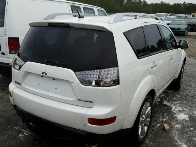 JA4MS41X57Z020713 - 2007 MITSUBISHI OUTLANDER WHITE photo 4