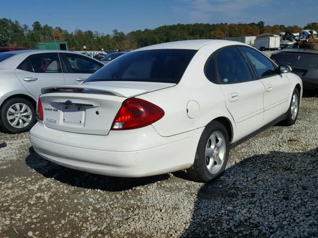 1FAFP55U71A235897 - 2001 FORD TAURUS SES WHITE photo 4