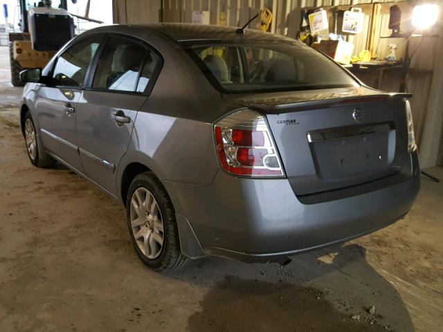 3N1AB6AP1CL747033 - 2012 NISSAN SENTRA 2.0 SILVER photo 3