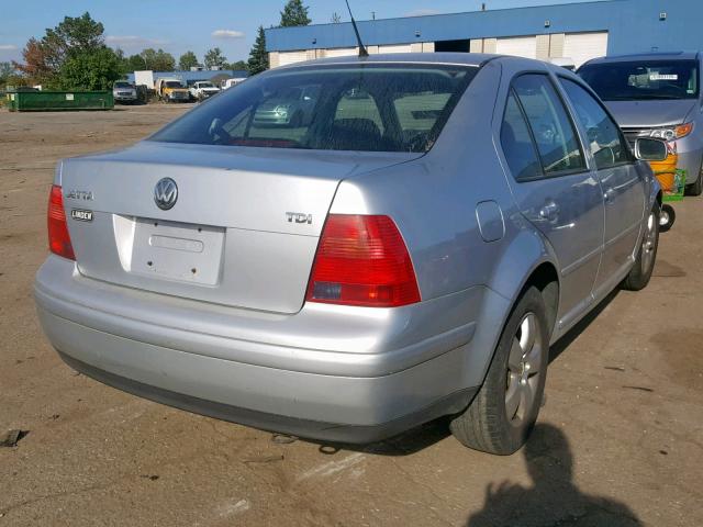 3VWSP69M53M057788 - 2003 VOLKSWAGEN JETTA GLS SILVER photo 4