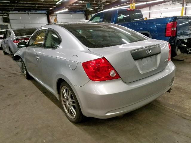JTKDE167370155688 - 2007 TOYOTA SCION TC ვერცხლისფერი ფოტო 3