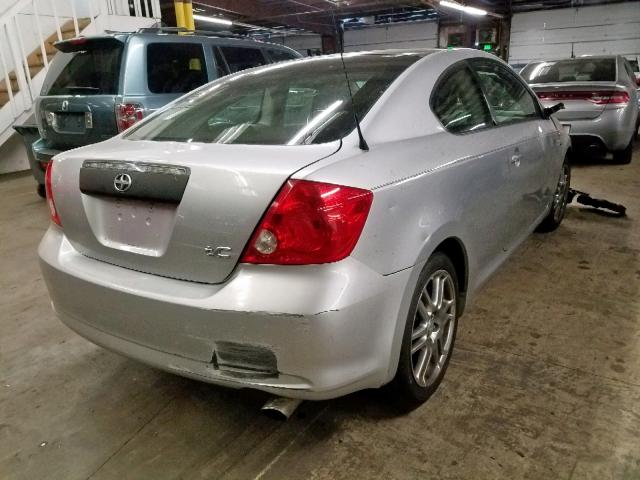 JTKDE167370155688 - 2007 TOYOTA SCION TC ვერცხლისფერი ფოტო 4