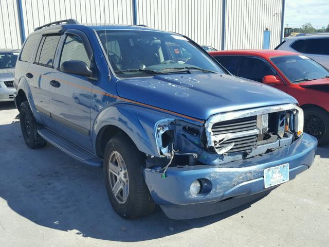 1D4HD48N36F160574 - 2006 DODGE DURANGO SL BLUE photo 1