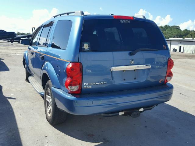 1D4HD48N36F160574 - 2006 DODGE DURANGO SL BLUE photo 3