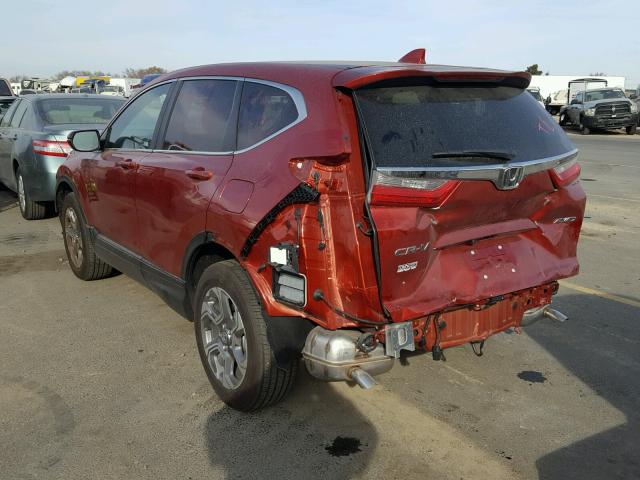 2HKRW2H86JH651679 - 2018 HONDA CR-V EXL RED photo 3