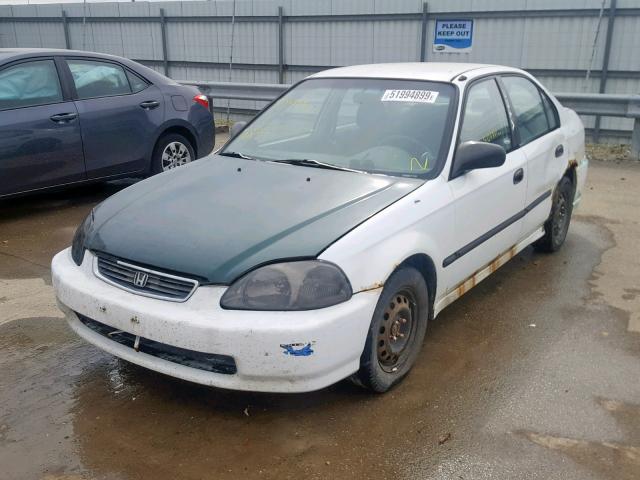 1HGEJ6529VL029097 - 1997 HONDA CIVIC DX WHITE photo 2