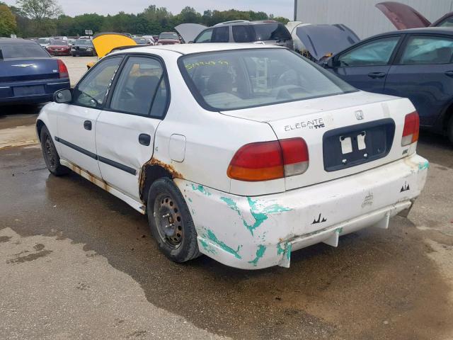 1HGEJ6529VL029097 - 1997 HONDA CIVIC DX WHITE photo 3