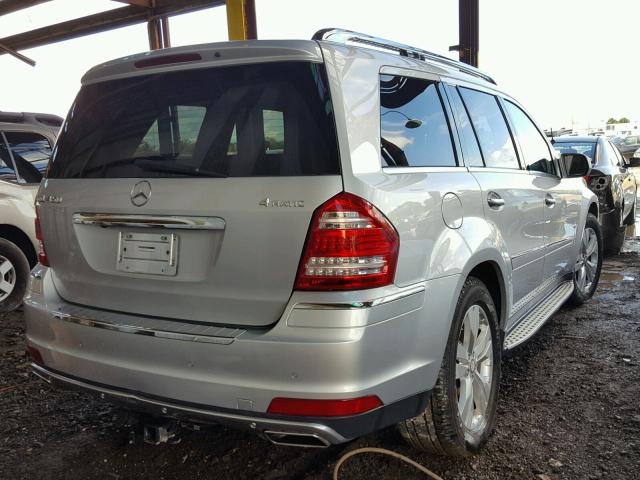 4JGBF7BE1AA611381 - 2010 MERCEDES-BENZ GL 450 4MA SILVER photo 4