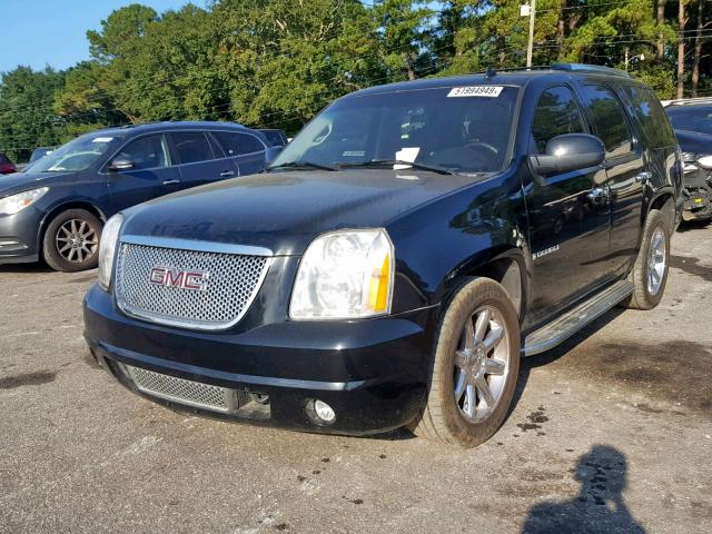 1GKFK63897J369313 - 2007 GMC YUKON DENA BLACK photo 2