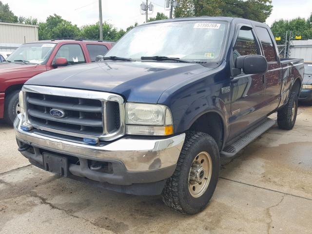 1FTSW31P44EA36920 - 2004 FORD F350 SRW S BLUE photo 2