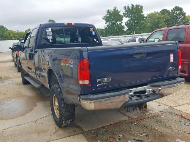 1FTSW31P44EA36920 - 2004 FORD F350 SRW S BLUE photo 3