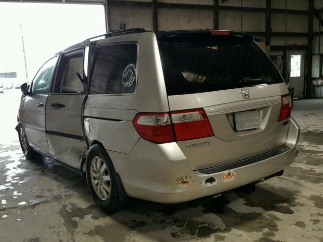 5FNRL38247B126427 - 2007 HONDA ODYSSEY LX SILVER photo 3