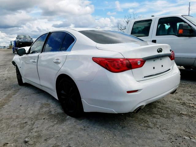 JN1BV7AP4EM675366 - 2014 INFINITI Q50 BASE WHITE photo 3