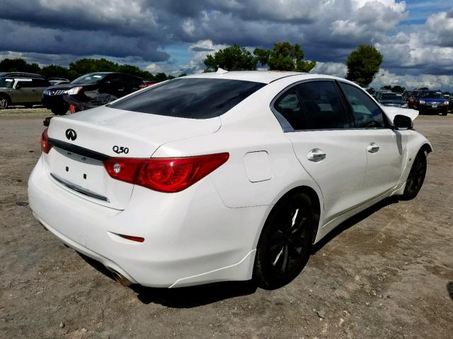 JN1BV7AP4EM675366 - 2014 INFINITI Q50 BASE WHITE photo 4