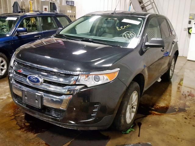 2FMDK3GC1DBC30157 - 2013 FORD EDGE SE BLACK photo 2