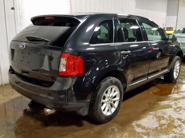 2FMDK3GC1DBC30157 - 2013 FORD EDGE SE BLACK photo 4