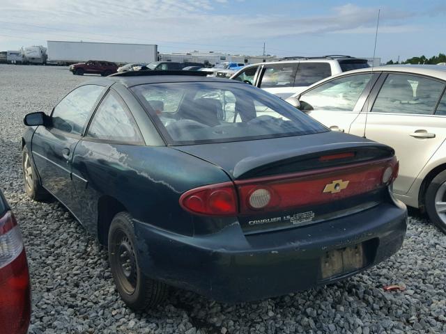 1G1JF12F447119587 - 2004 CHEVROLET CAVALIER L GREEN photo 3